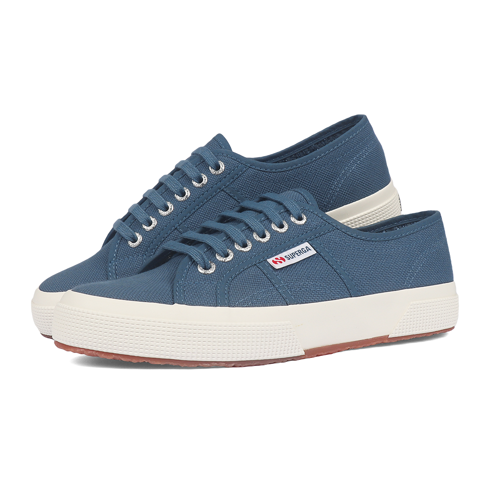 Superga Classic 2750 Blue Dusty Full Avorio