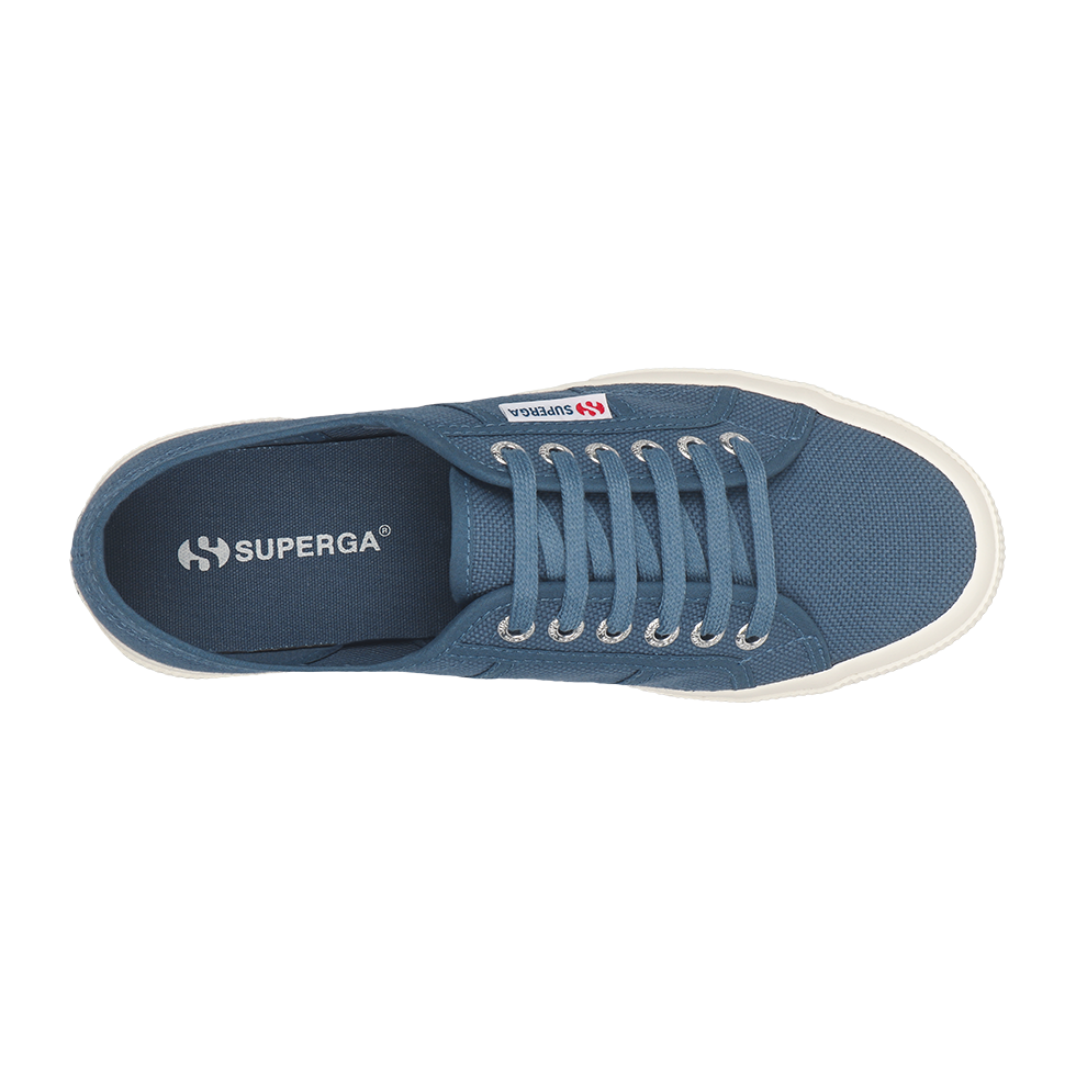 Superga Classic 2750 Blue Dusty Full Avorio