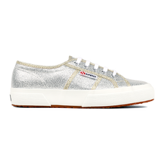 Superga 2750 Lamé Grey Silver Gold Lining