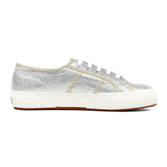 Superga 2750 Lamé Grey Silver Gold Lining