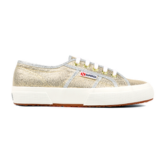 Superga 2750 Lamé Gold Grey Silver Lining