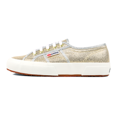 Superga 2750 Lamé Gold Grey Silver Lining