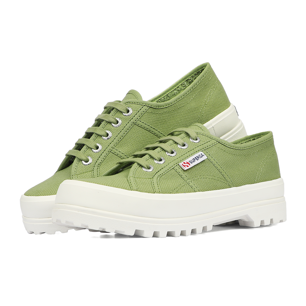 Superga 2555 Alpina Green Salvia Full Avorio