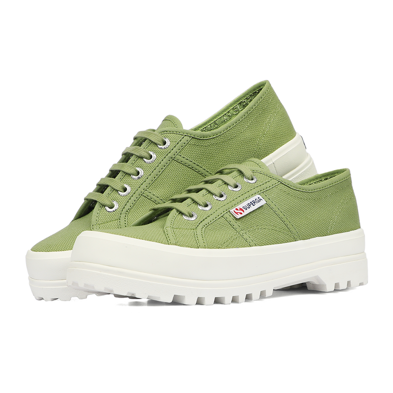 Superga 2555 Alpina Green Salvia Full Avorio