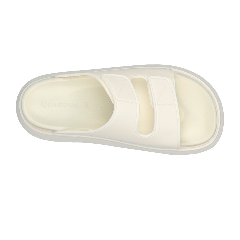 Superga 1918 Slides Double Band Beige Natural