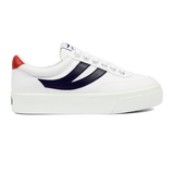 Superga 2740 Platform Blocks White Navy Red