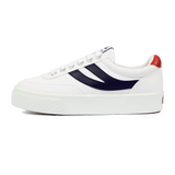 Superga 2740 Platform Blocks White Navy Red