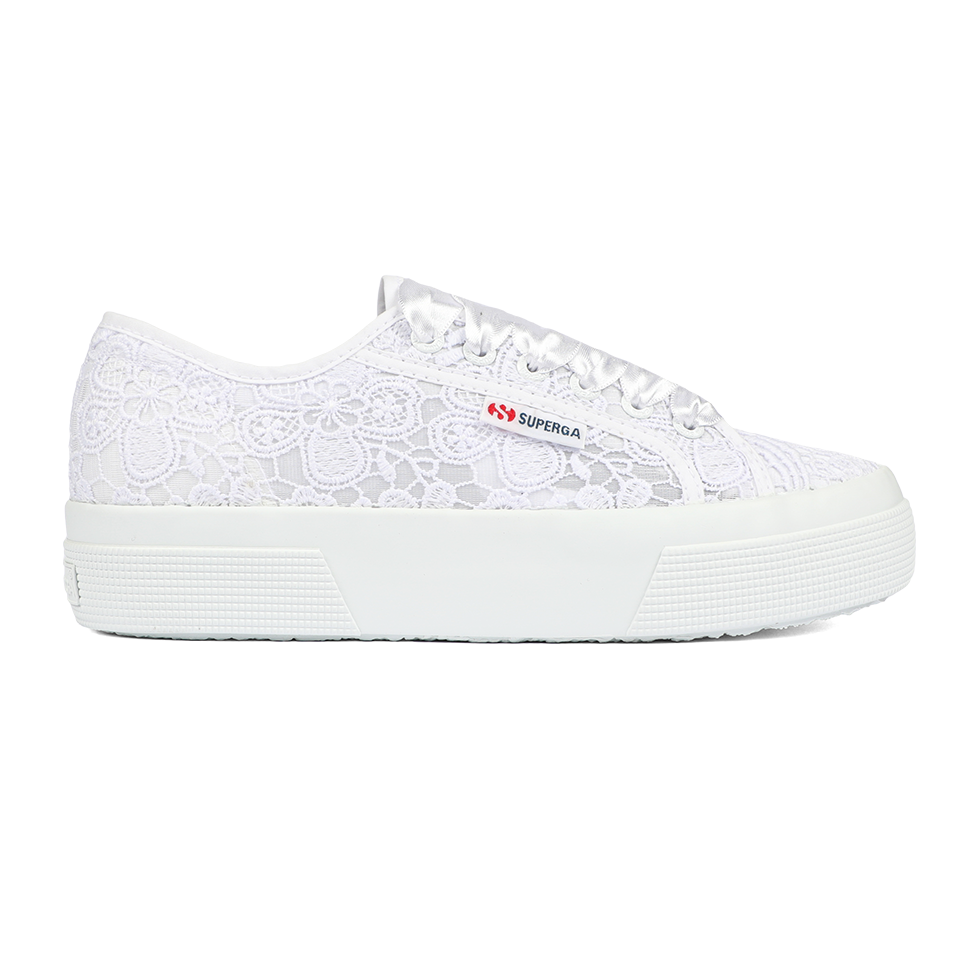 Superga 2740 Flower Macrame Total White