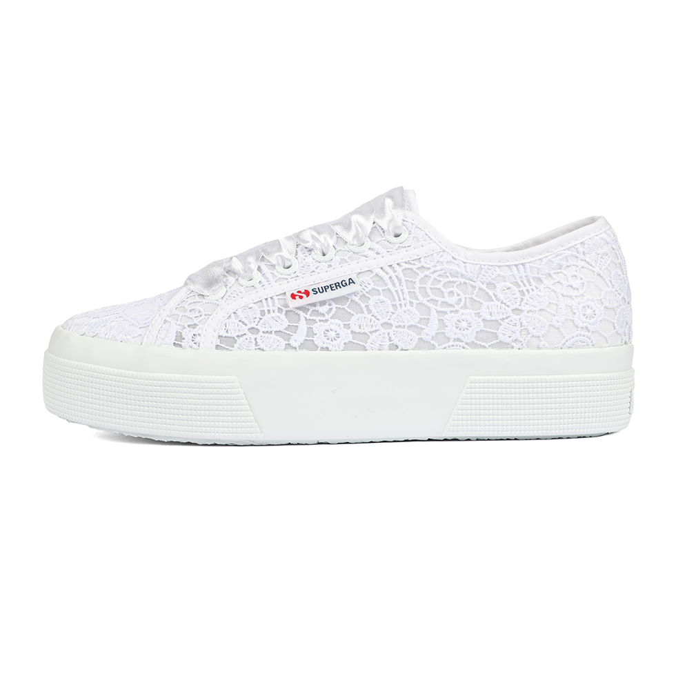 Superga 2740 Flower Macrame Total White