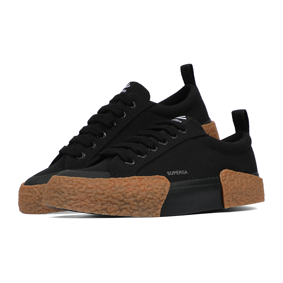 Superga 2660 Stripe Big Bumpers Black Gum