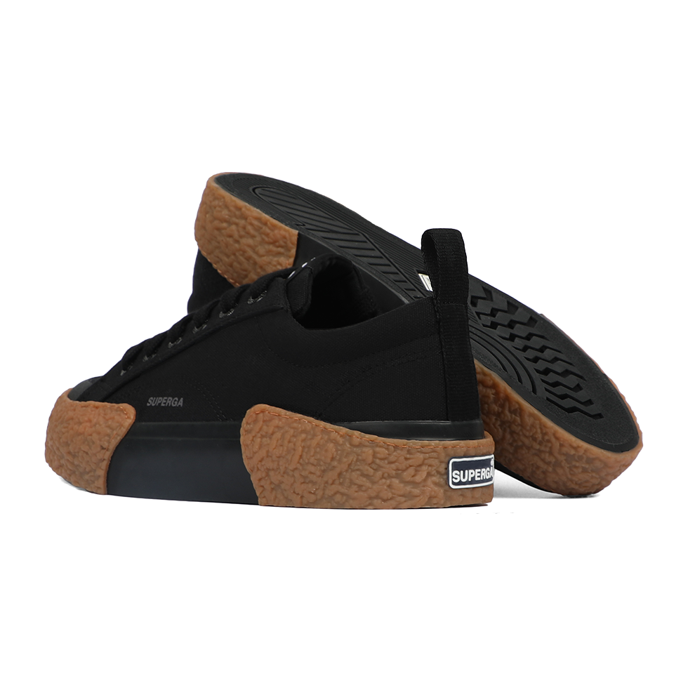 Superga 2660 Stripe Big Bumpers Black Gum