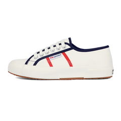 Superga 2750 Colourblocking White Avorio Navy Red