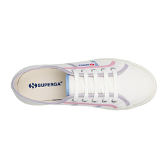 Superga 2750 Colourblocking White Avorio Pink Blue Light