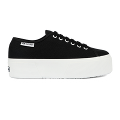 Superga 3790 Platform Leggera Black Full White