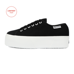 Superga 3790 Platform Leggera Black Full White