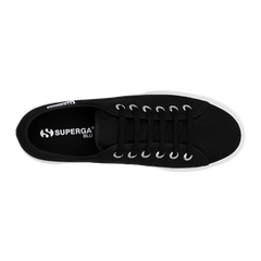 Superga 3790 Platform Leggera Black Full White