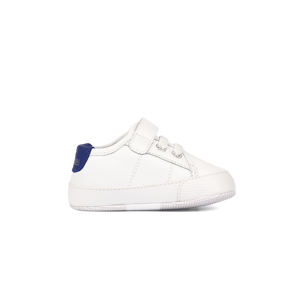 Superga 4006 Baby Faux Leather White Blue Royal