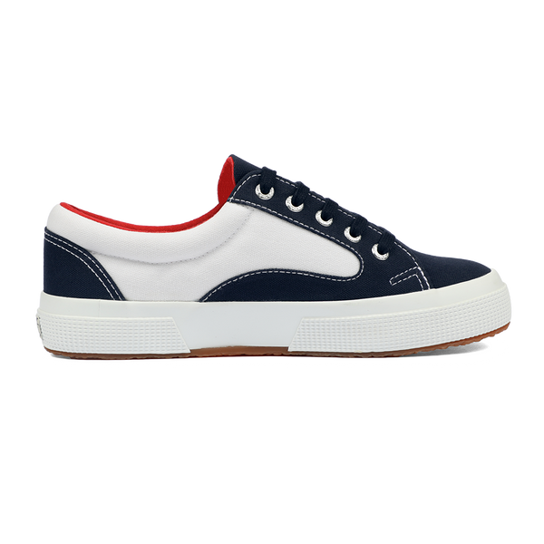 Superga 2750 Blocks White Navy Red