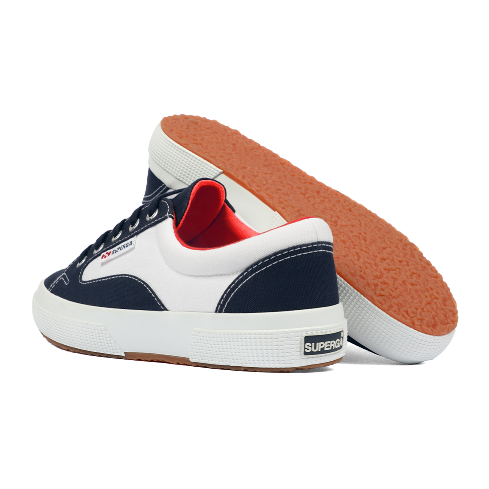 Superga 2750 Blocks White Navy Red