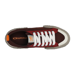 Superga 2660 Stripe Big Bumpers Block Brown Dark Red Crimson