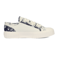 Superga 2630 Stripe Sketched Flowers Navy Flowers