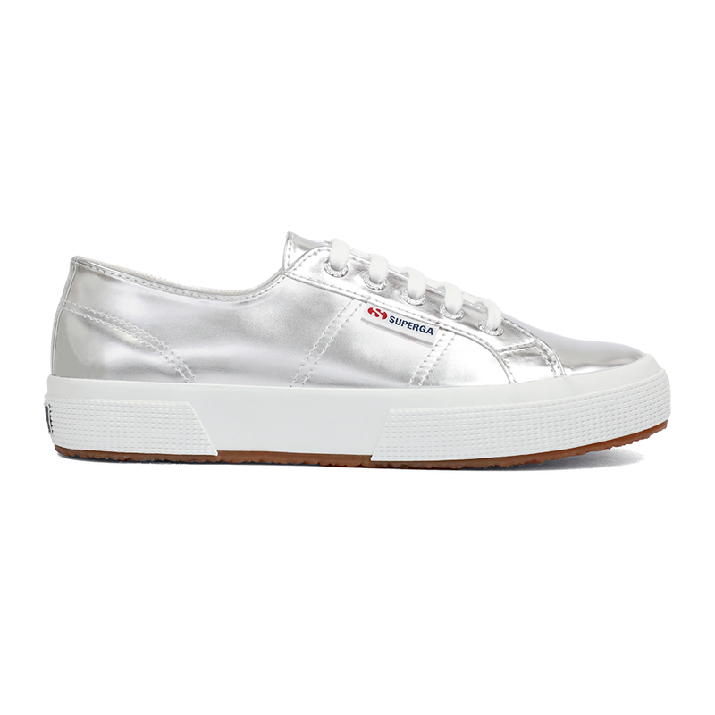 Superga 2750 Mirror Faux Leather Silver