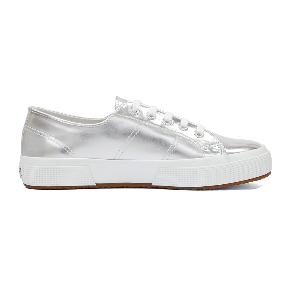 Superga 2750 Mirror Faux Leather Silver