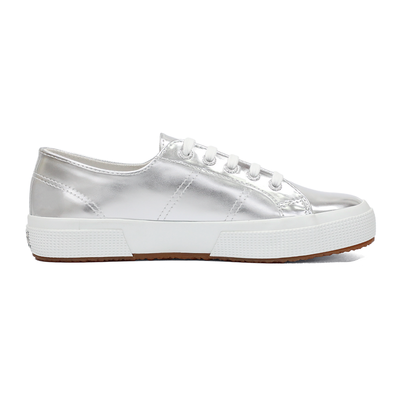 Superga 2750 Mirror Faux Leather Silver