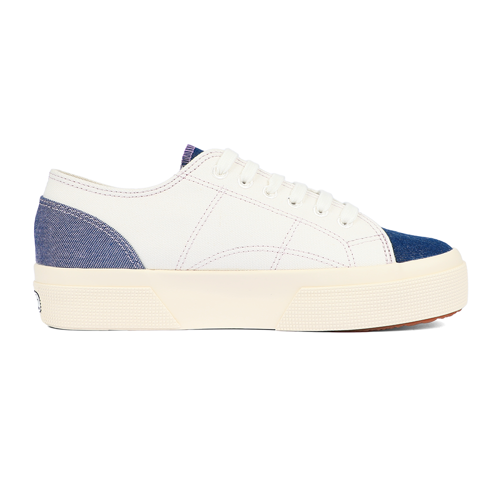 Superga 2740 Platform Reverse Denim Blue Violet