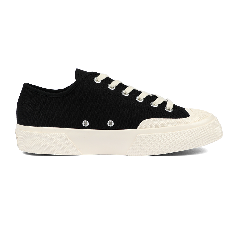 Artifact by Superga 2432 Collect Workwear Low Cut Cotton Canvas Black Off White