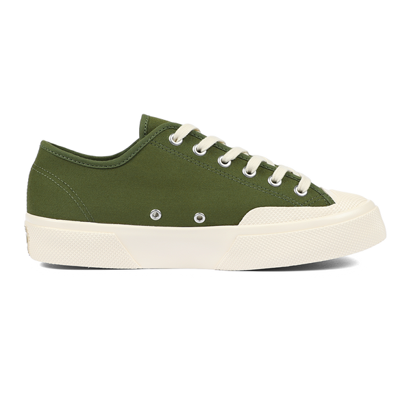 Artifact by Superga 2432 Collect Workwear Low Cut Cotton Canvas Green Off White