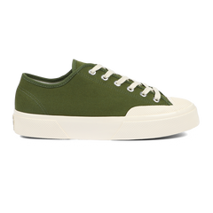 Artifact by Superga 2432 Collect Workwear Low Cut Cotton Canvas Green Off White