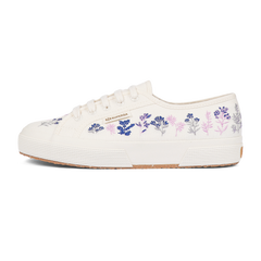 Superga 2750 Organic Flowers Embroidery Blue Pink