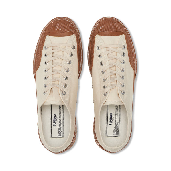 Artifact by Superga 2432 Twisted Herringbone Off White Amber Brown