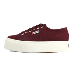 Superga 2790 Flatform Red Bordeaux Full Avorio