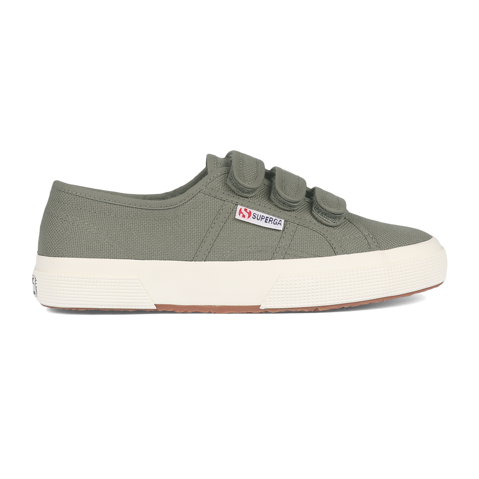 Superga Strap Green Safari Full Avorio