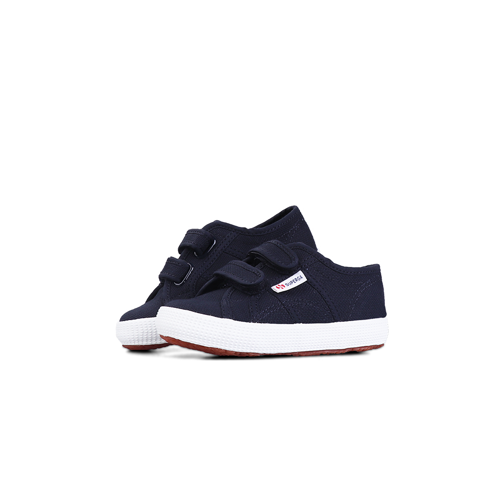 Superga Junior Strap Navy-Full White