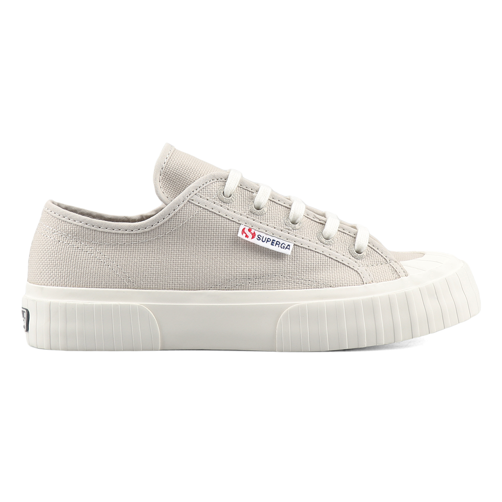 Superga 2630 Stripe Grey Sand Full Avorio