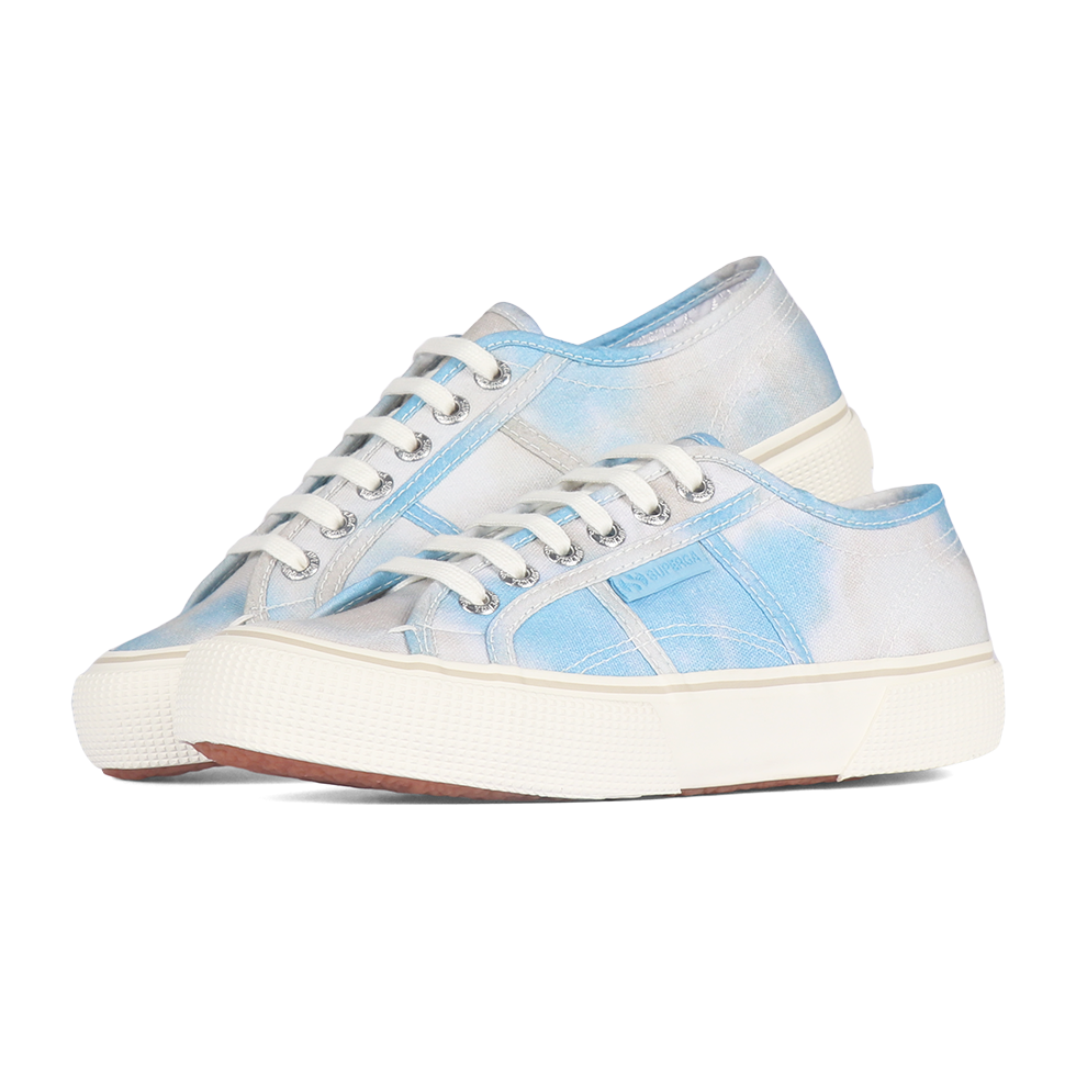 Superga 2490 Bold Tie Dye Blue Light Tan