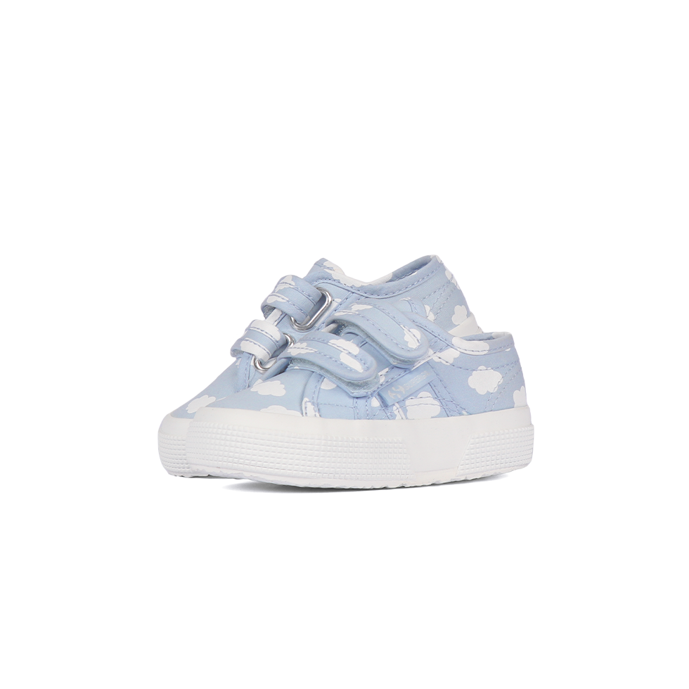 Superga 2750 Junior Straps Clouds Print Light Blue