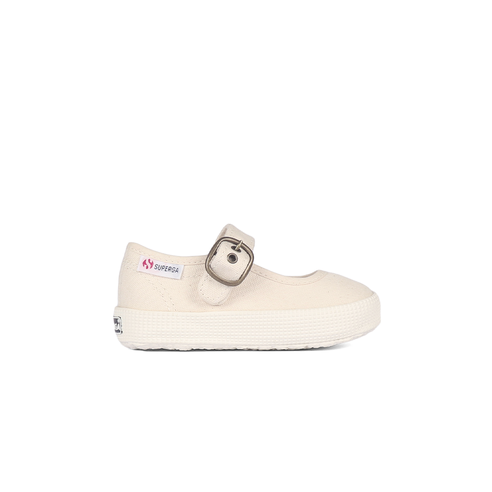 Superga 2452 Junior Mary Jane Beige Raw Full Avorio