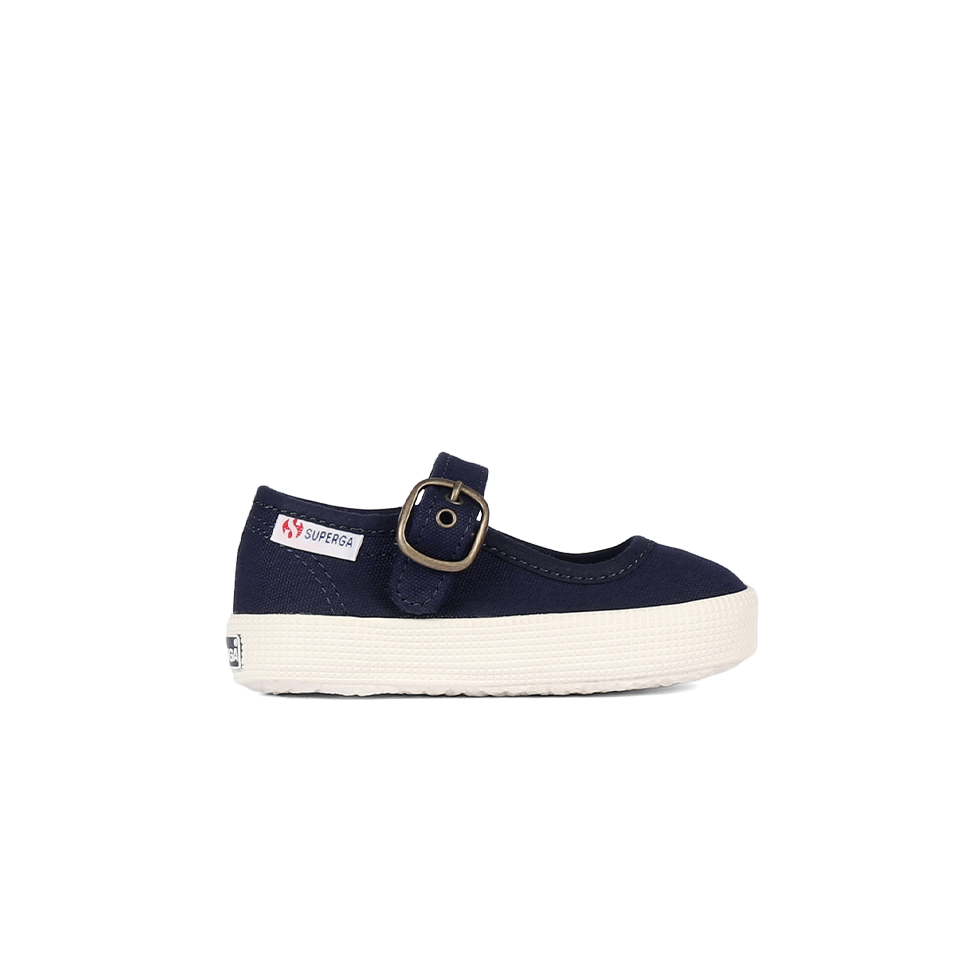 Superga 2452 Junior Mary Jane Blue Navy Full Avorio