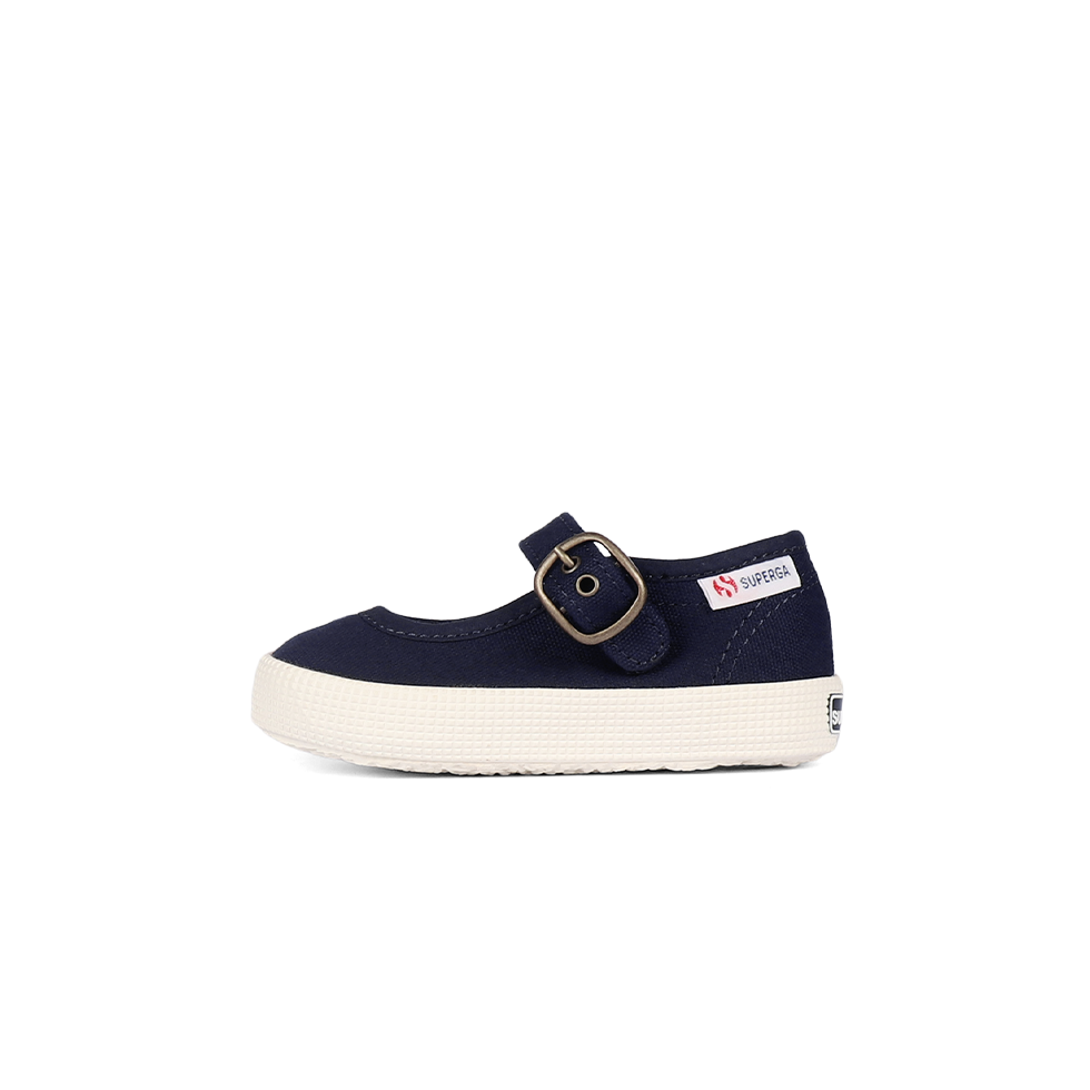 Superga 2452 Junior Mary Jane Blue Navy Full Avorio