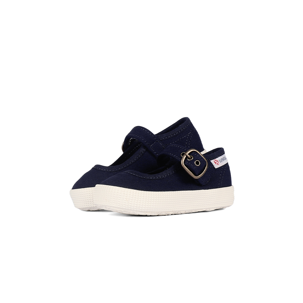 Superga 2452 Junior Mary Jane Blue Navy Full Avorio