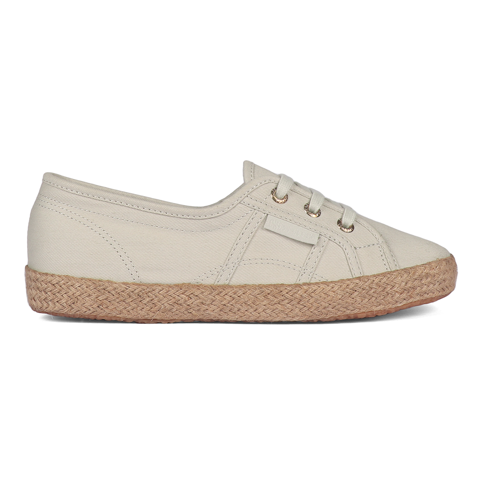 Superga 2345 Ballerina Espadrille Grey Sand Gold