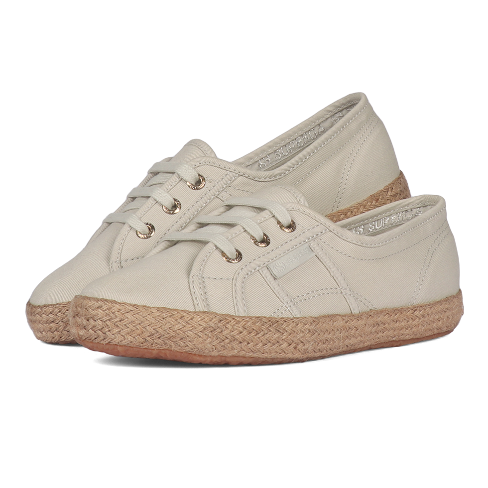 Superga 2345 Ballerina Espadrille Grey Sand Gold