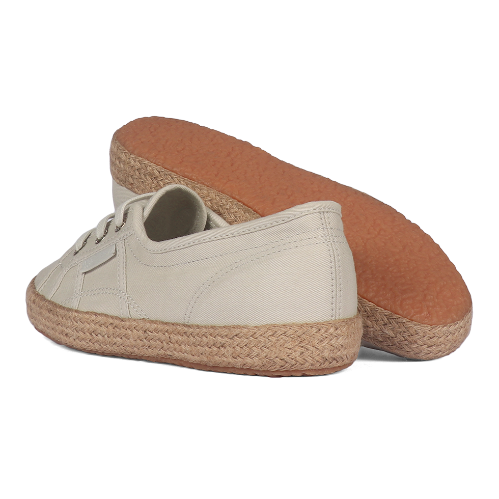 Superga 2345 Ballerina Espadrille Grey Sand Gold