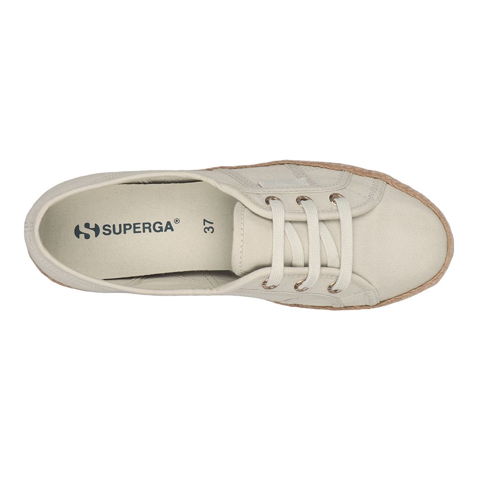 Superga 2345 Ballerina Espadrille Grey Sand Gold