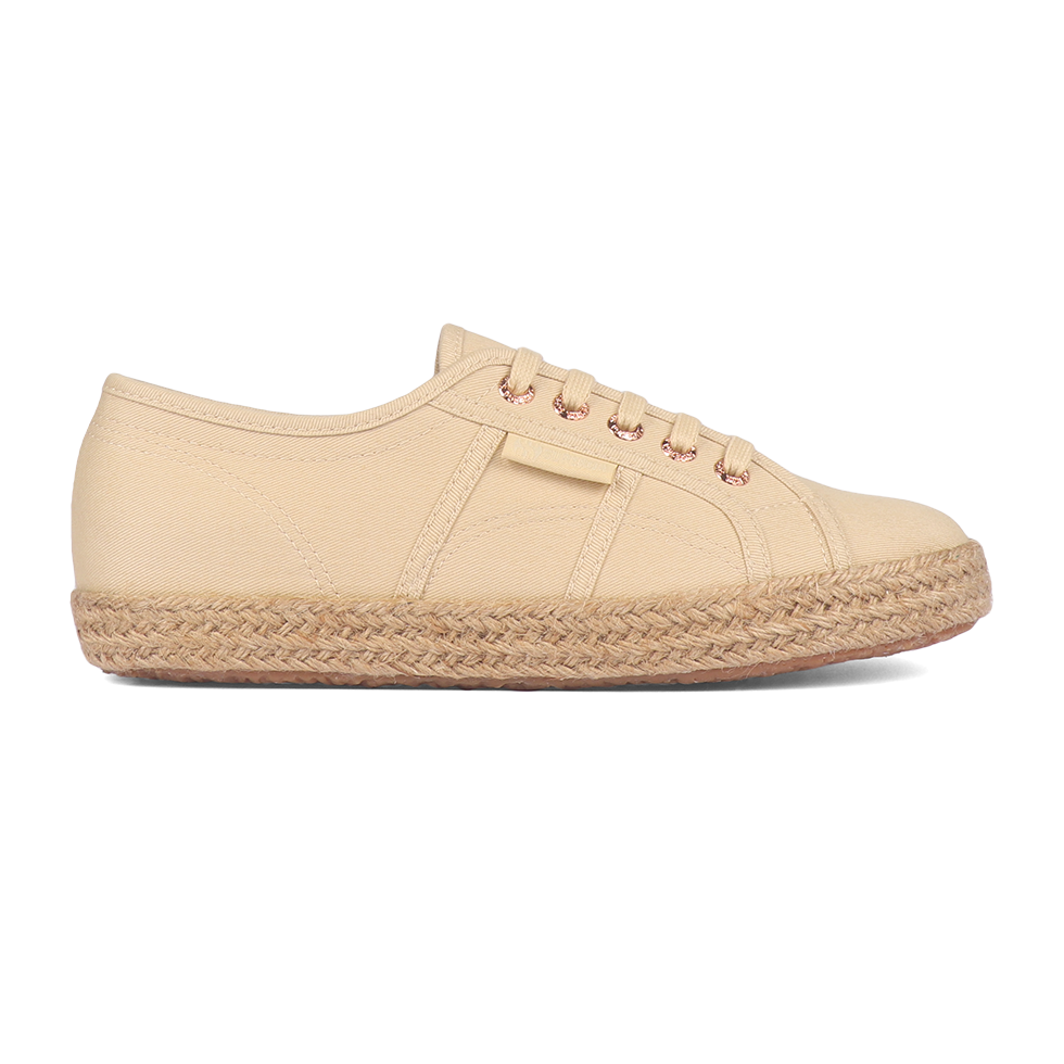 Superga 2750 Espadrille Beige Sand Rose Gold