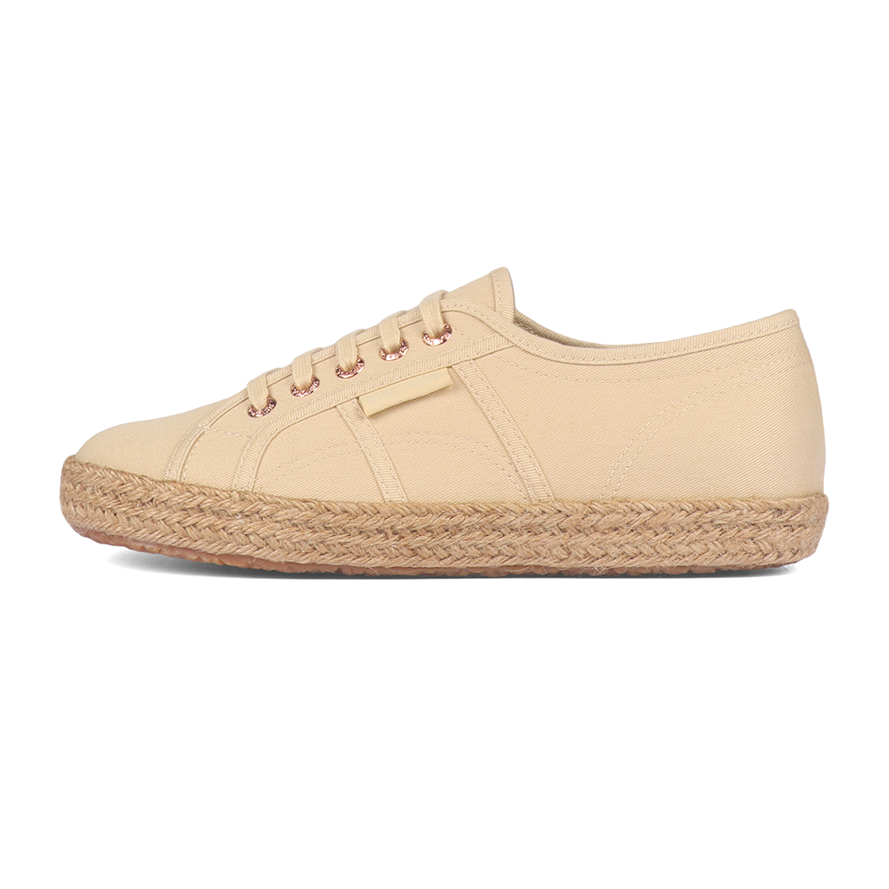 Superga 2750 Espadrille Beige Sand Rose Gold